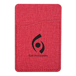 CU9450-C-CITY FRONT PHONE WALLET-Heathered Red (Clearance Minimum 150 Units)